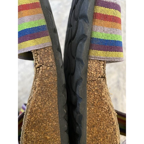 Birki’s X Birkenstock Curacao II Stretch Rainbow Sandal Size M 8 W 10 Slide Vaca - Picture 10 of 10